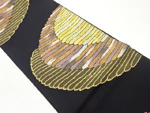 抽象模様織出し袋帯